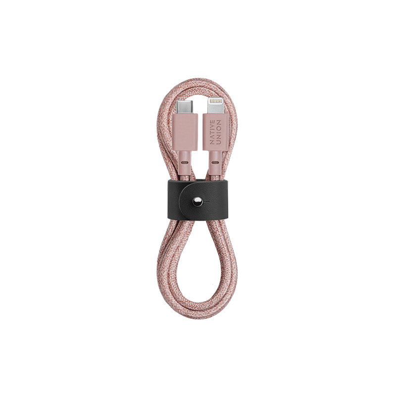 BELT CABLE ROSE (USB-C TO LIGHTNING)