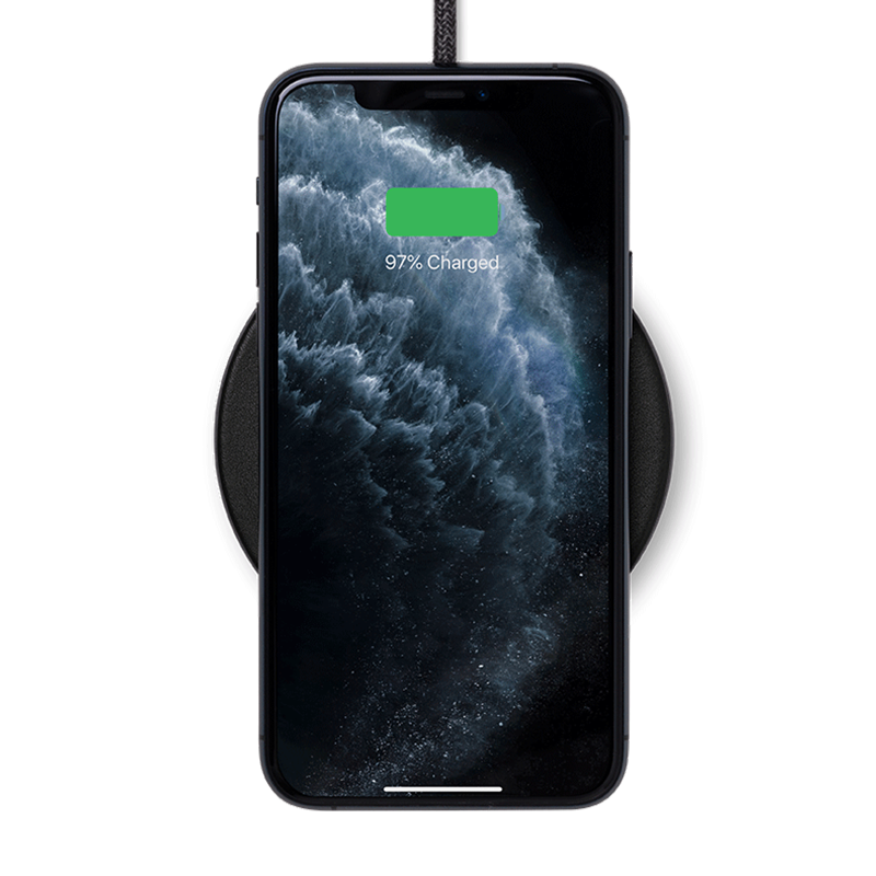 DROP CLASSIC LEATHER WIRELESS CHARGER BLACK