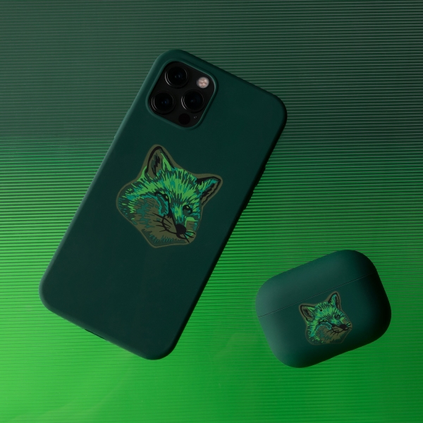 COOL-TONE FOX HEAD CASE FOR AIRPODS PRO GREEN