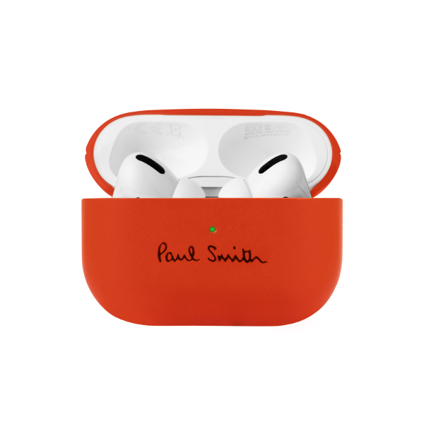 PAUL SMITH LEATHER AIRPODS PRO CASE - CORAL