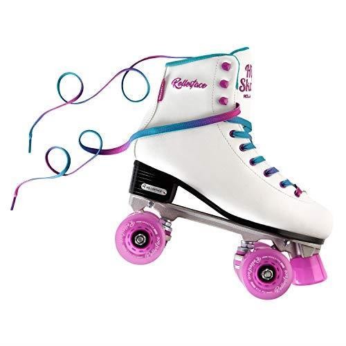 ROLLERFACE 롤러페이스 힙스케이트 흰색, 여성용 야외 롤러 스케이트