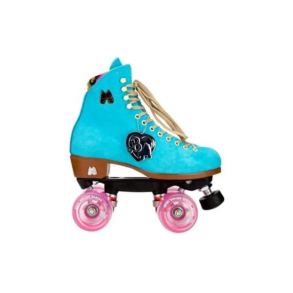 MOXI 목시 스케이트 - 말리부 바비 한정판 - 재미있고 패셔너블한 여성용 쿼드 롤러 스케이트