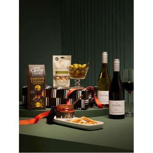 JOHN LEWIS WINE DUO AND NIBBLES GIFT 선물 BOX 복싱