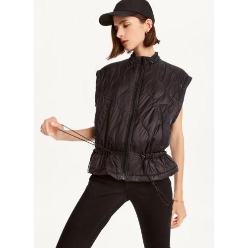 DKNY QUILTED CROPPED VEST 베스트 조끼
