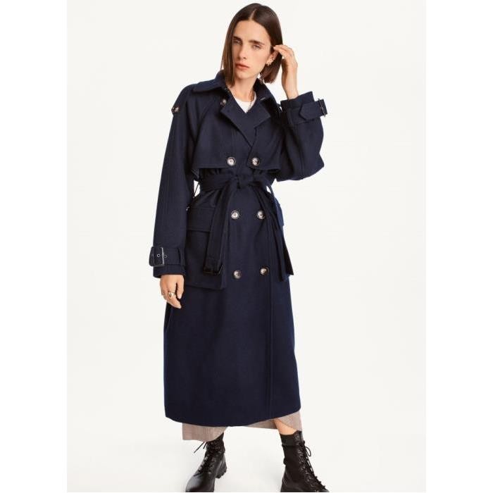 DKNY WOOL TRENCH WITH BELT