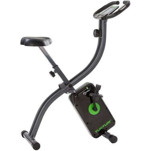 TUNTURI 툰투리 CARDIO FIT B20 X 자전거 운동용 자전거 접이식 / 피트니스 자전거 / 홈 트레이너 LCD 화면 디스플레이 및 태블릿 홀더가 있는 자전거 트레이너 - 블랙