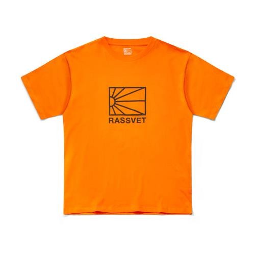 DSM RASSVET BIG 로고 로고 티셔츠 (ORANGE)