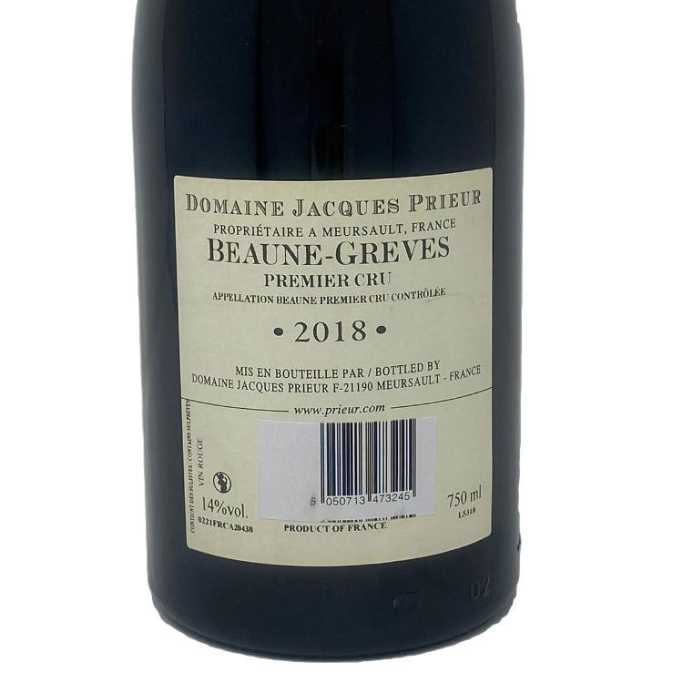 Domaine Jacques Prieur Beaune -Greves 1er Cru 2018  75cl