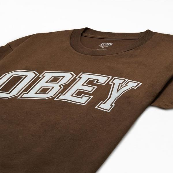OBEY 오베이 ACADEMIC 로고 티셔츠