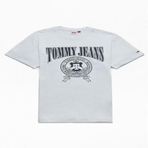TOMMY JEANS RELAXED VARSITY 로고 티셔츠