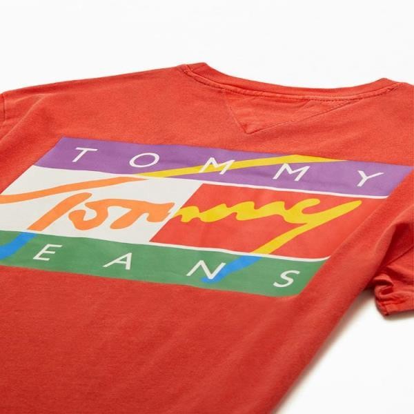 TOMMY JEANS SIGNATURE POP FLAG 티셔츠