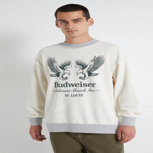 BUDWEISER BY PACSUN 와플 CREW 크루 크루넥 NECK 넥 스웨터