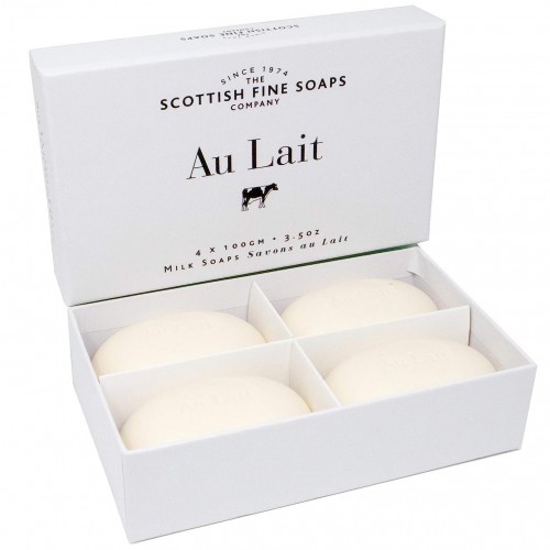 THE SCOTT 스캇 스콧ISH FINE SOAPS COMPANY 스코틀랜드 고급 비누 회사 오레 우유 (4 X 100G) B007QXOEBU