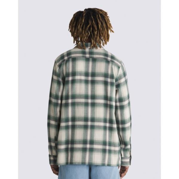 Vans 반스 미국 영국 상품 Eastridge Long Sleeve Buttondown Shirt 셔츠 OATMEAL/BISTRO GREEN
