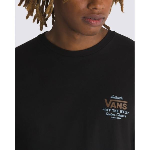 Vans 반스 미국 영국 상품 Holder St 클래식 티셔츠 블랙/ANTELOPE