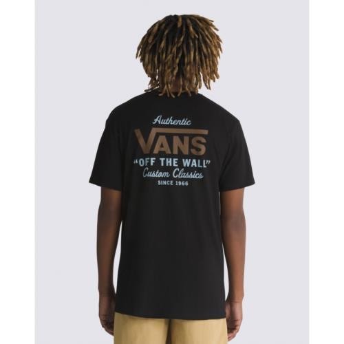 Vans 반스 미국 영국 상품 Holder St 클래식 티셔츠 블랙/ANTELOPE