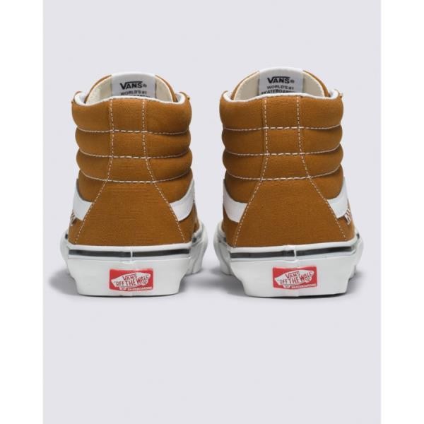 Vans 반스 미국 영국 상품 스케이트 SK8-하이 Shoe GOLDEN BROWN