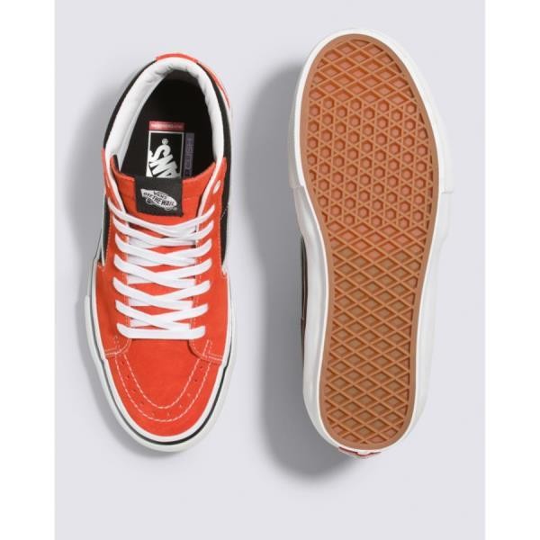 Vans 반스 미국 영국 상품 스케이트 SK8-하이 Shoe RED/블랙