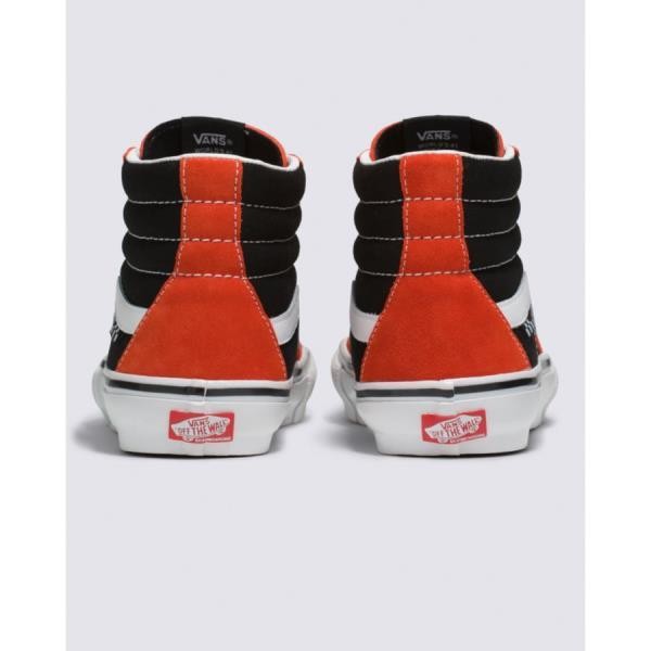 Vans 반스 미국 영국 상품 스케이트 SK8-하이 Shoe RED/블랙