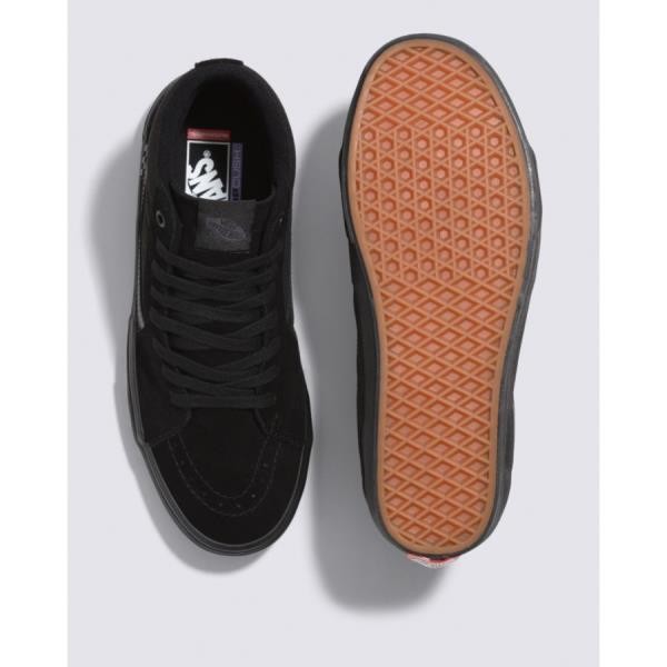 Vans 반스 미국 영국 상품 스케이트 SK8-하이 Shoe 블랙/블랙