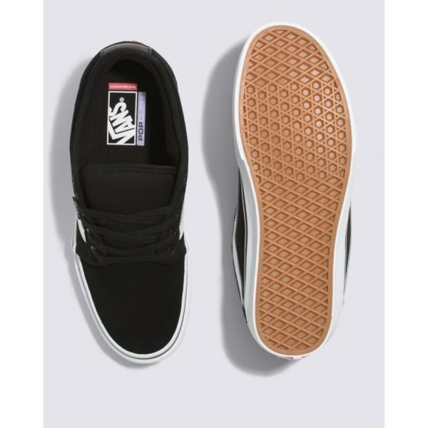 Vans 반스 미국 영국 상품 Chukka 로우 Sidestripe Shoe 블랙/화이트