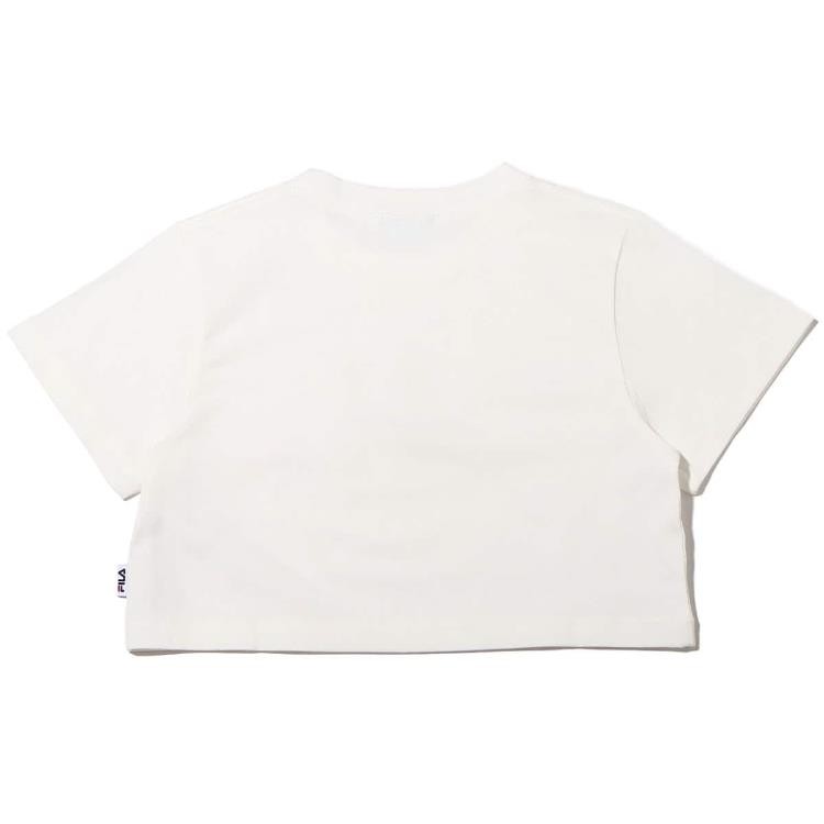 FILA × YONAKA ショート丈 Tシャツ ホワイト 23SS-S fs0188-01