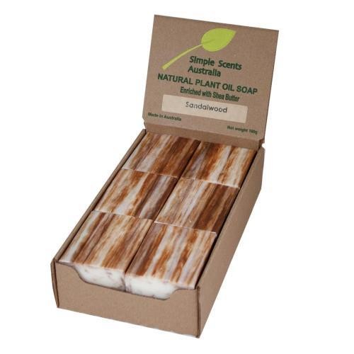 Simple Scents Australia Sandalwood Natural Soap (12 Bars)