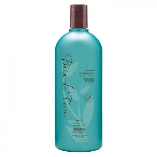 Bain de Terre Moisturizing Shampoo/Conditioner Jasmine Hydrates & Moisturizes Dry Damaged Fine Hair Argan 모노I Oils Paraben Free Color-Safe
