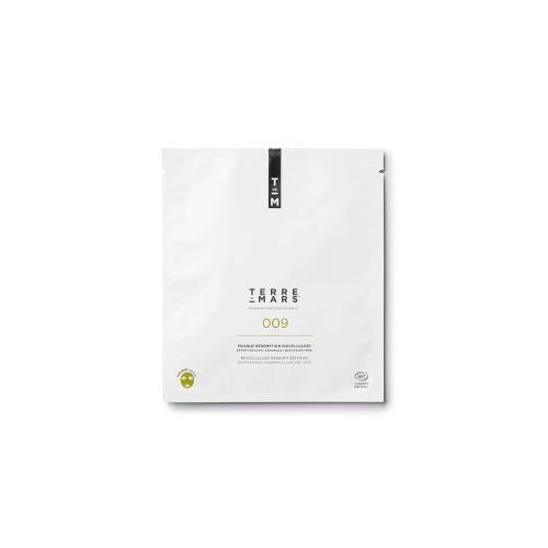 Terre De Mars Biocellulose 레드EMPTION Mask Face for 남성 and 여성 Infused With Chamomile Aloe V에라 Caffeine to Freshen Soothe Skin Made in France 비건 Cruelt