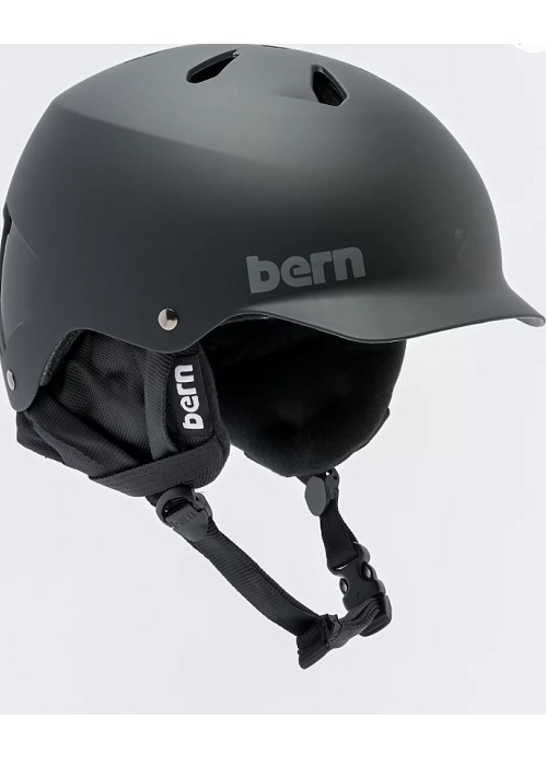 BERN - 겨울 번 와트 스노우보드 헬멧 헬맷 블랙 스몰 미디엄 라지 사이즈 Bern Watts 8Tracks Black