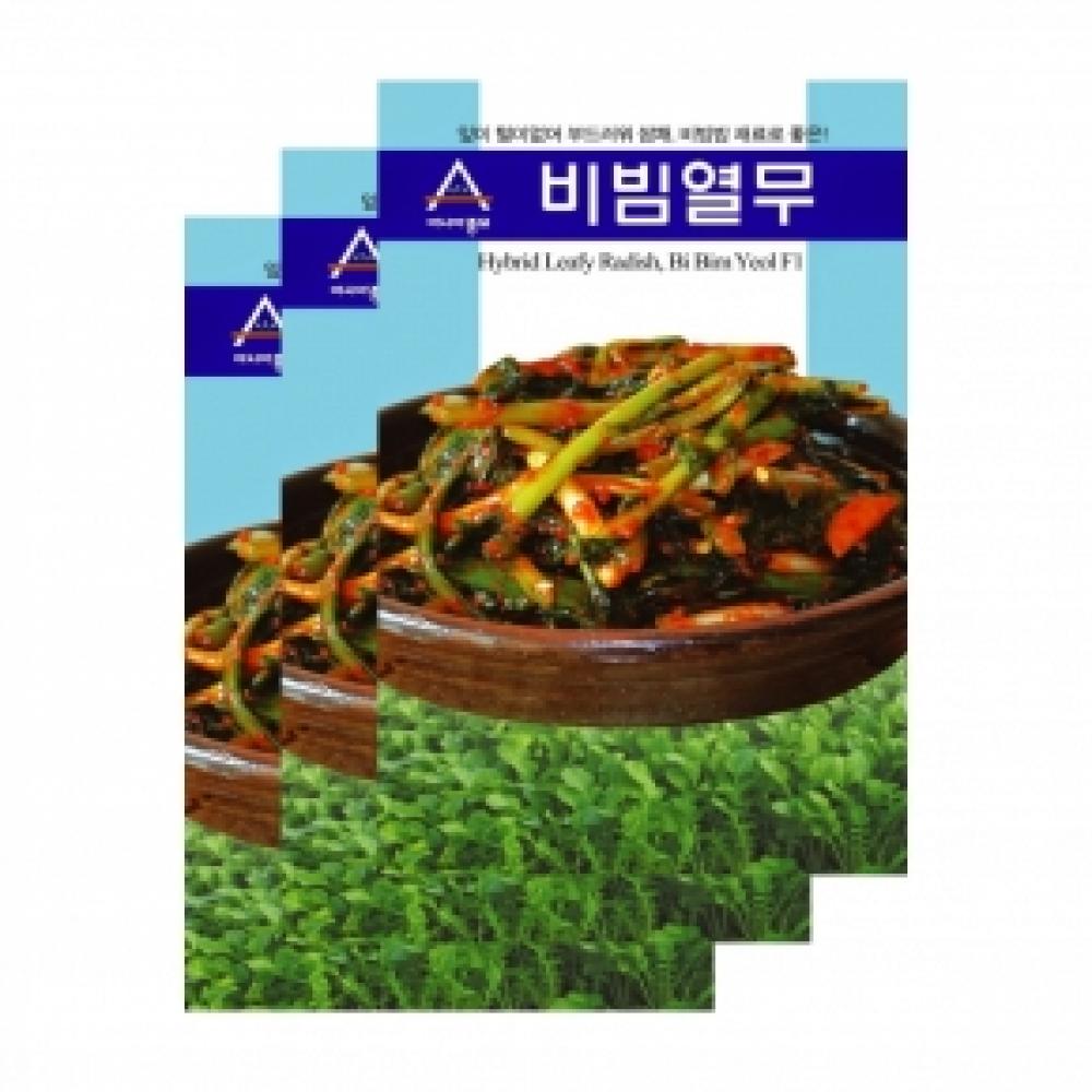 아시아종묘 채소씨앗종자 - 열무씨앗 비빔열무(20gx3)