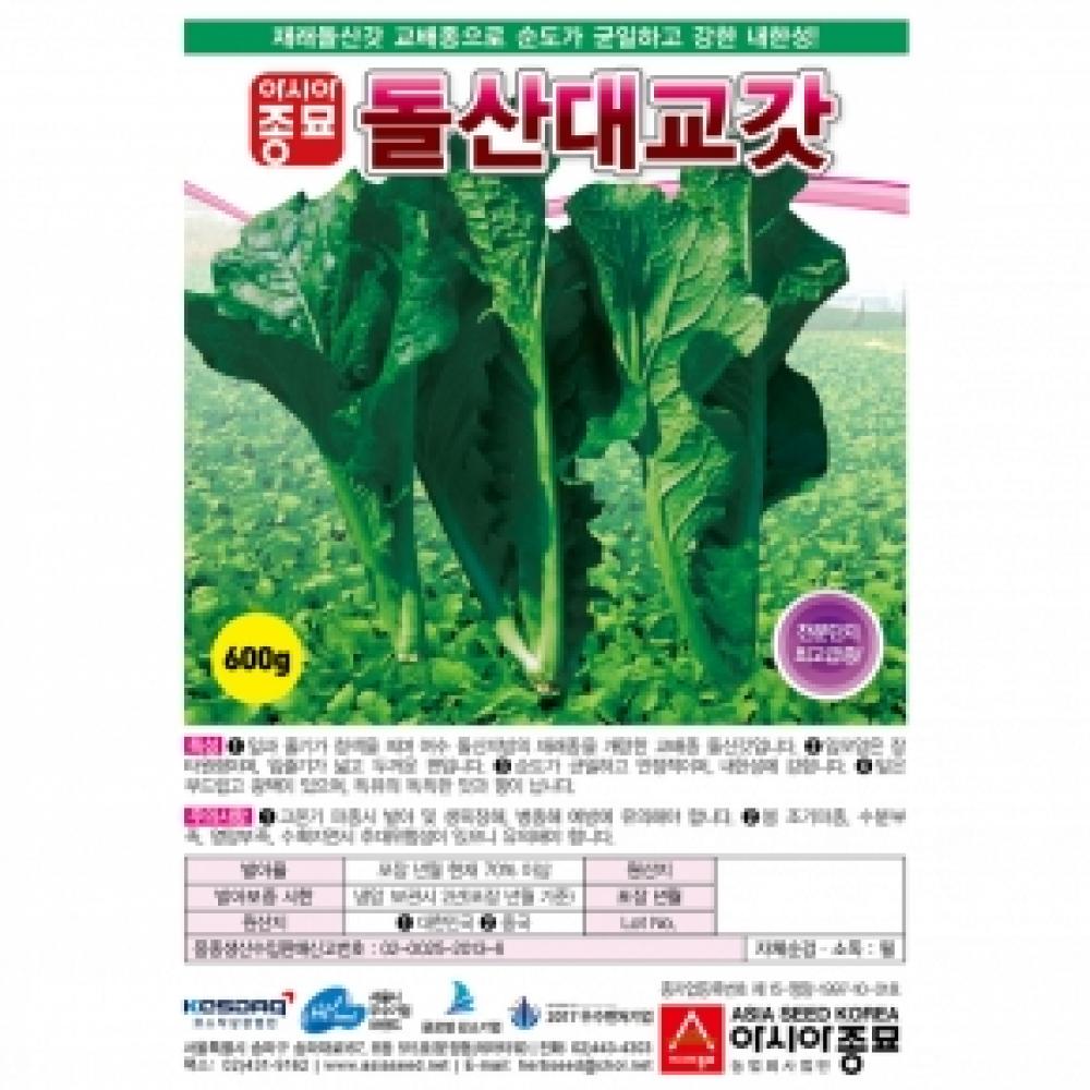 갓종자씨앗 돌산대교갓 (600g)