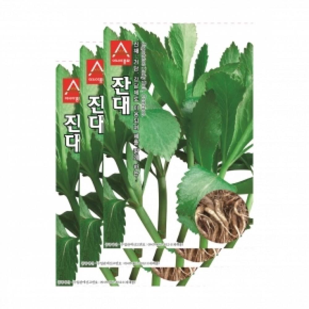 아시아종묘 채소씨앗종자 - 잔대 (1000립x3)