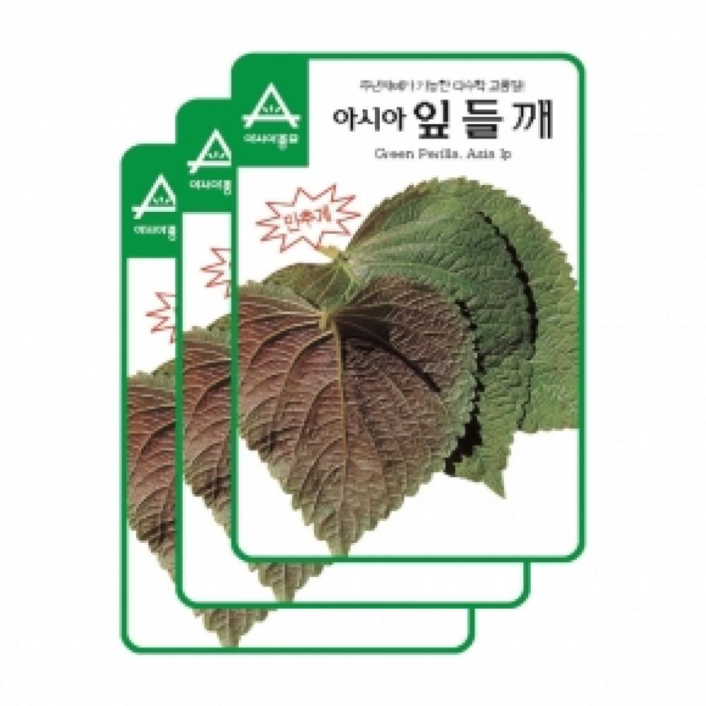 아시아종묘 채소씨앗종자 - 아시아잎들깨(10gx3)